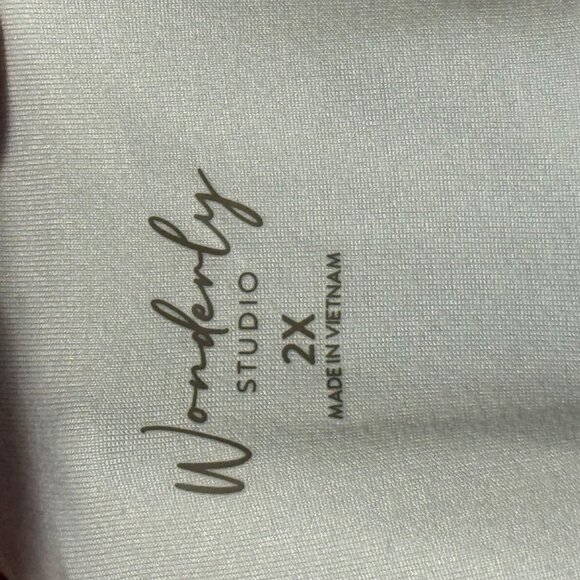 Wonderly Studio Womens Plus Size Light Blue Leggings 2X NWT - Picture 3 of 11